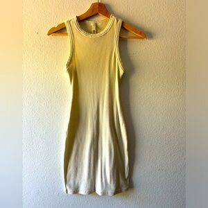 SKIMS Cotton Rib Tank Dress in Bone Size XS